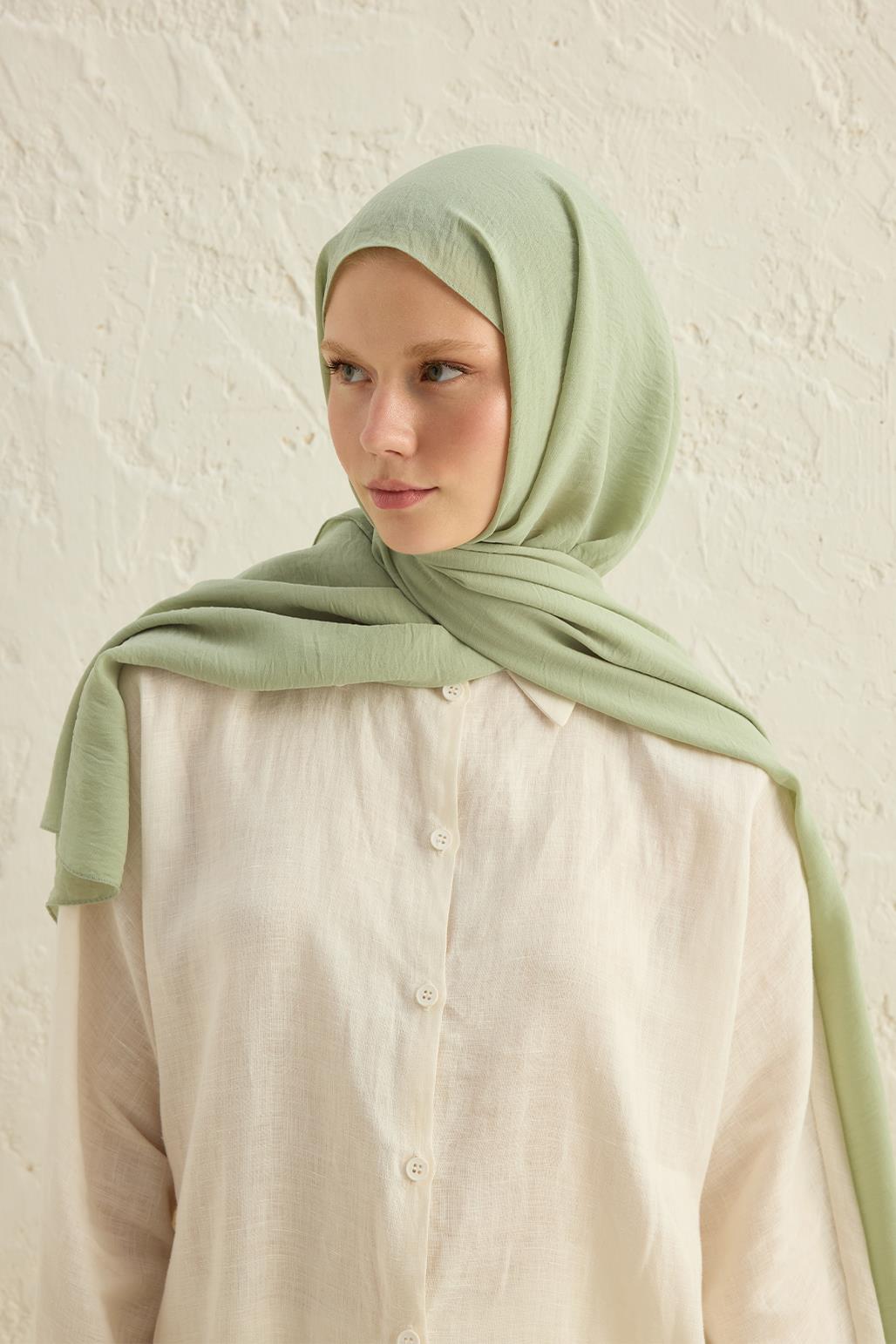 Crepe Krash Shawl Pistachio