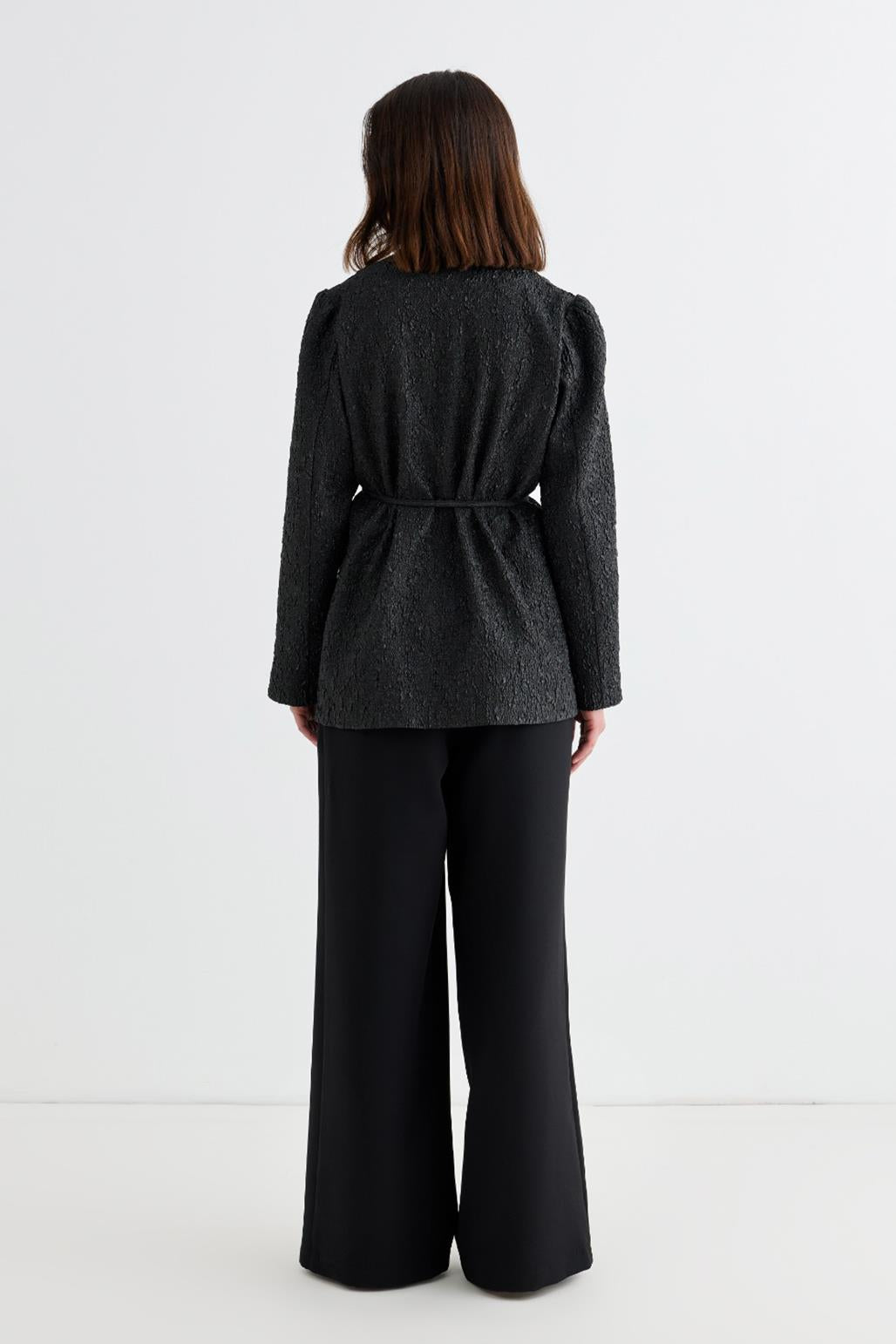 Lenia Jacquard Jacket Black