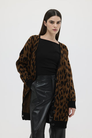 Print Sweater Leopard