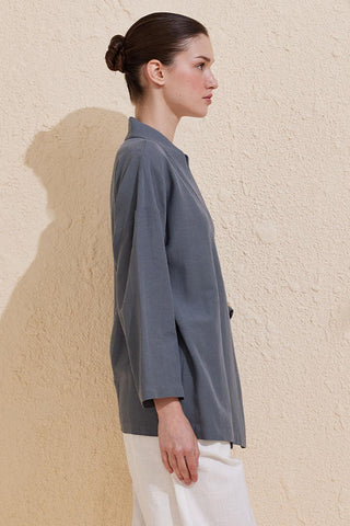 Lexi Wrap Summer Kimono Gray