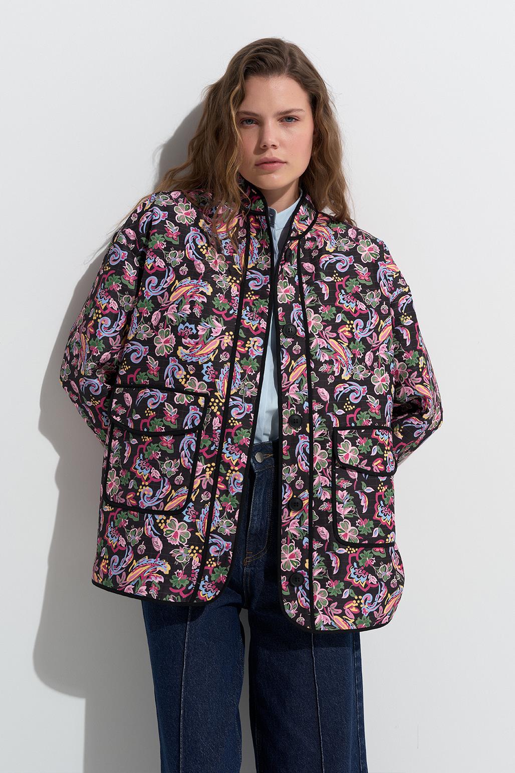 Lili Quilted Jacket Patterned