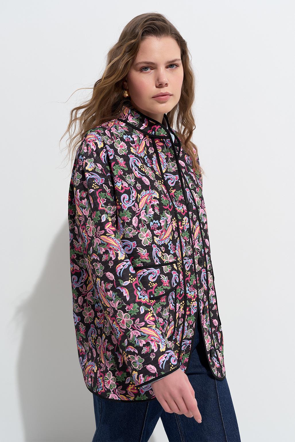 Lili Quilted Jacket Patterned