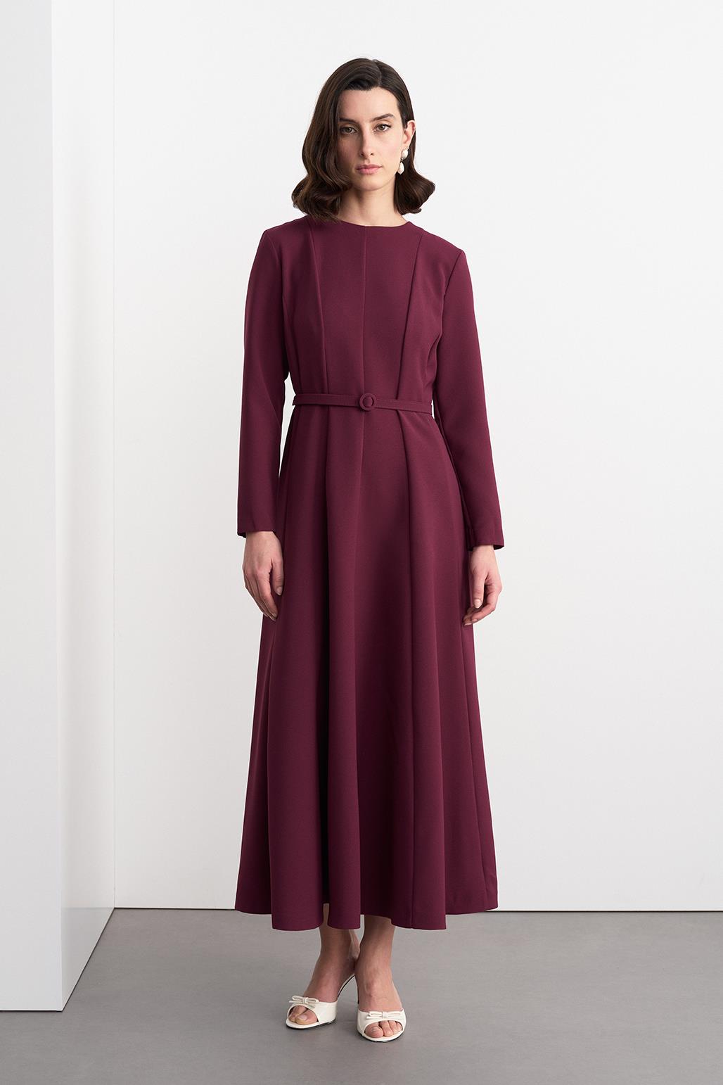 Linda Long Dress Plum