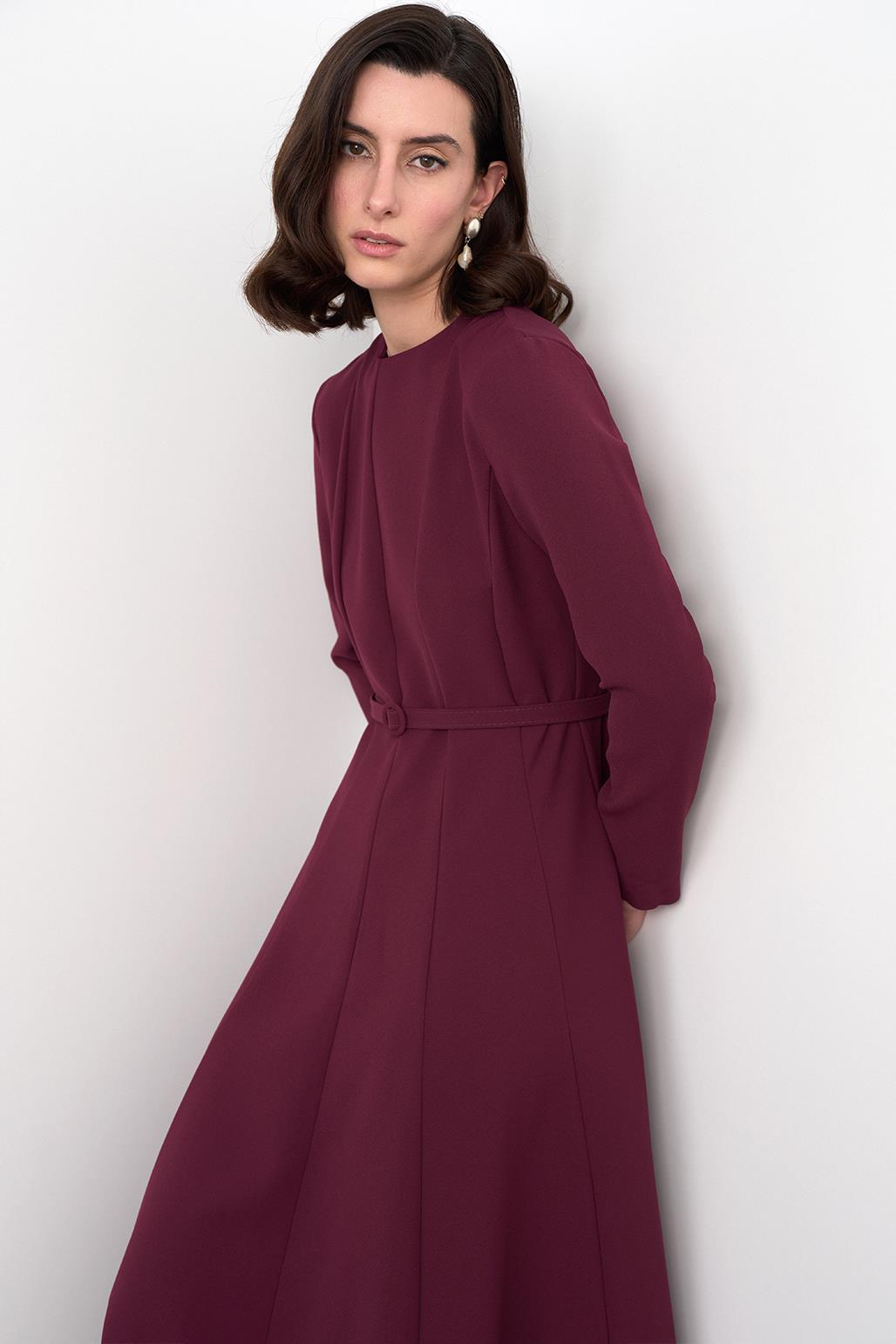 Linda Long Dress Plum