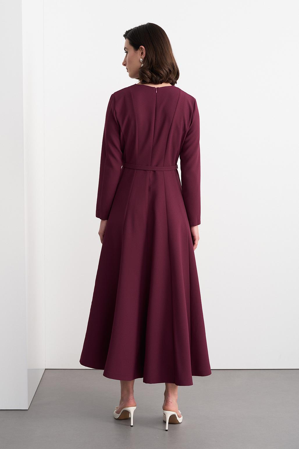 Linda Long Dress Plum