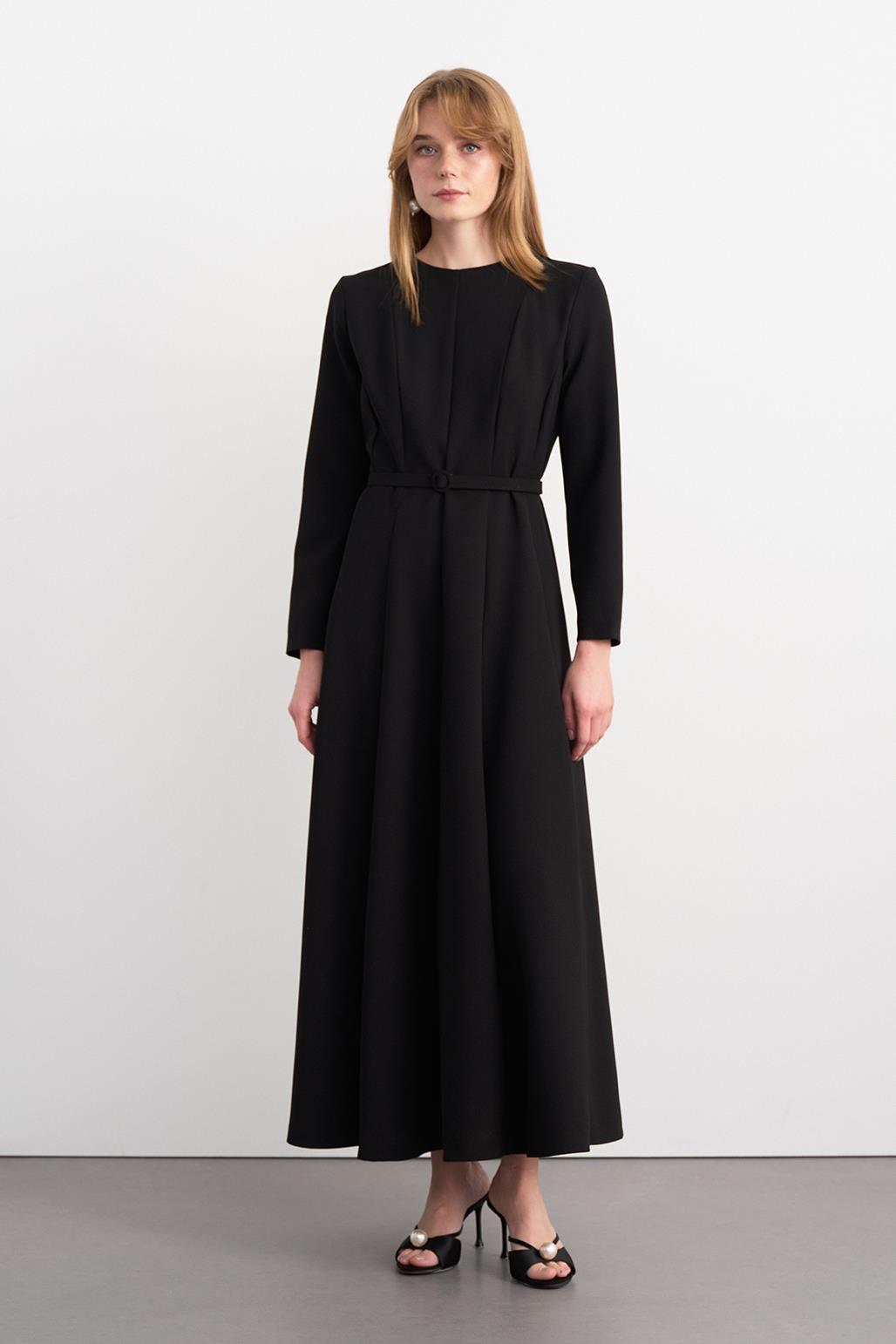 Linda Long Dress Black