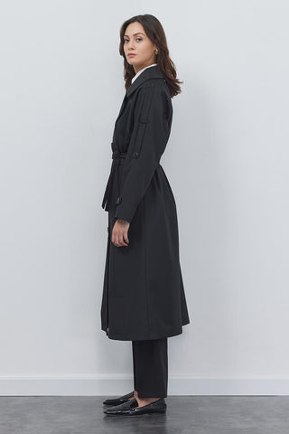 Liona Long Trench Black