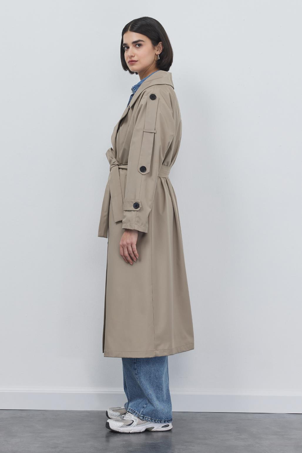 Liona Long Trench Mink