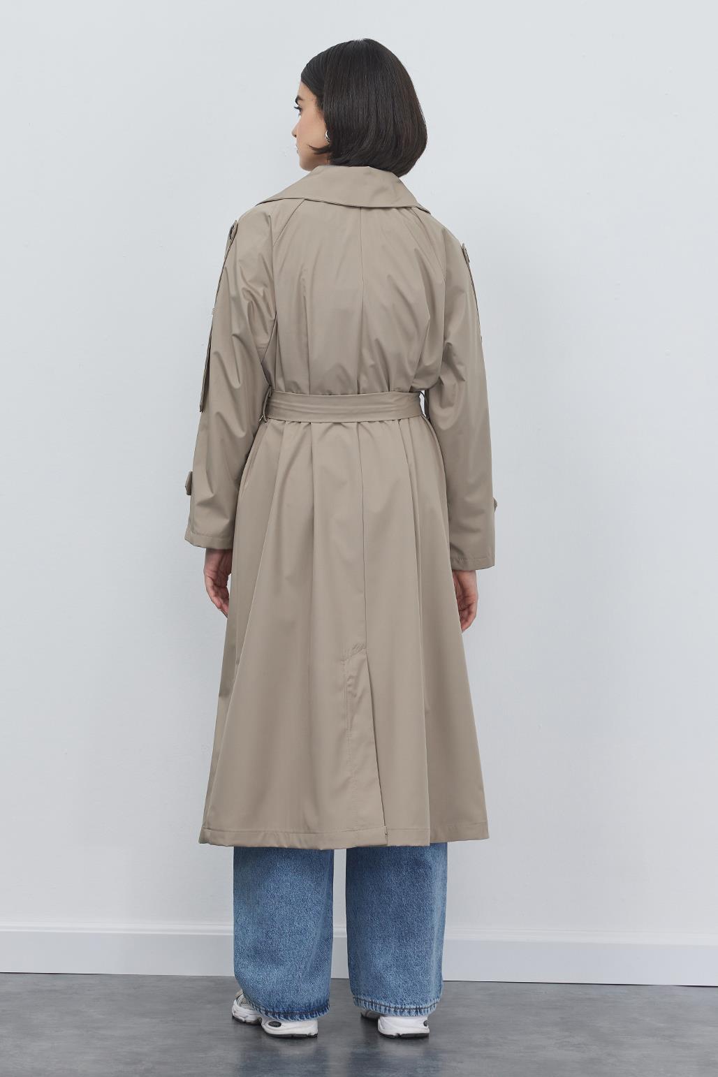 Liona Long Trench Mink