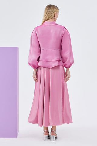 Liva Lace-Up Jacket Pink