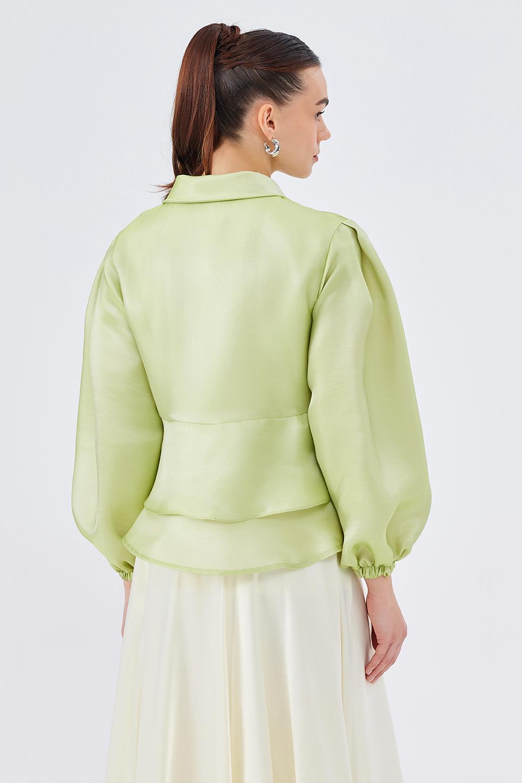 Liva Lace-Up Jacket Green