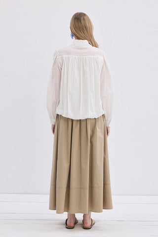 Lora Voile Shirt Ecru