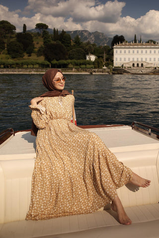 Lou Viscose Maxi Dress Yellow