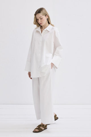 Madelin Cuffed Shirt Ecru