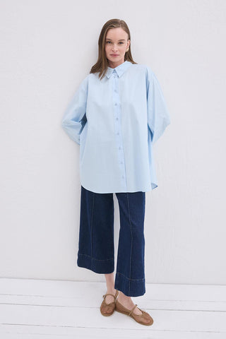 Madelin Cuffed Shirt Blue