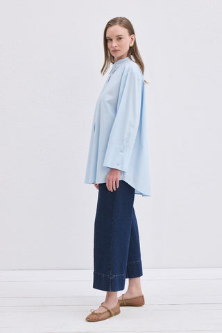 Madelin Cuffed Shirt Blue