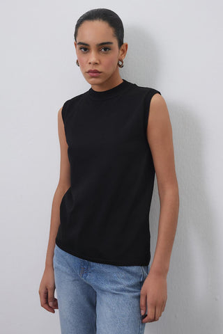 Mara Summer Sleeveless Knitwear Black