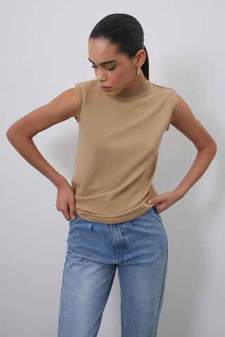 Mara Summer Sleeveless Knitwear Mink