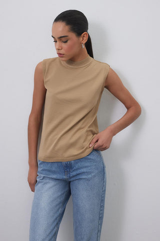 Mara Summer Sleeveless Knitwear Mink