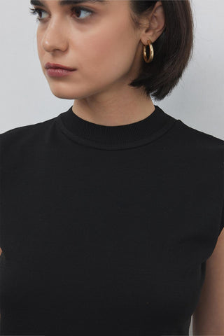 Mara Summer Sleeveless Knitwear Black