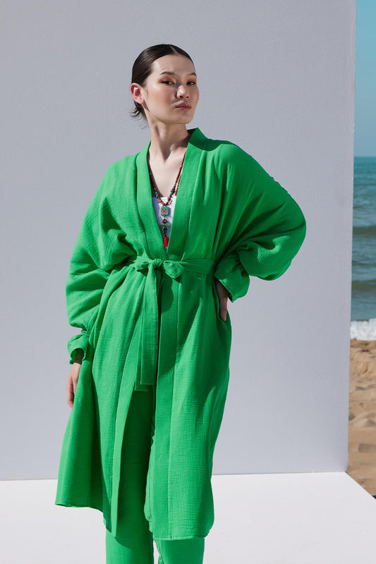 Marine Kimono Set Green