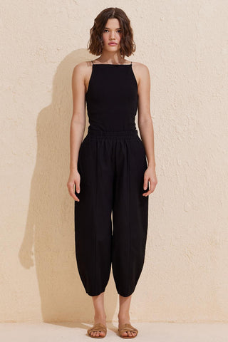 Merlin Carrot Cut Trousers Black