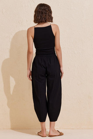 Merlin Carrot Cut Trousers Black
