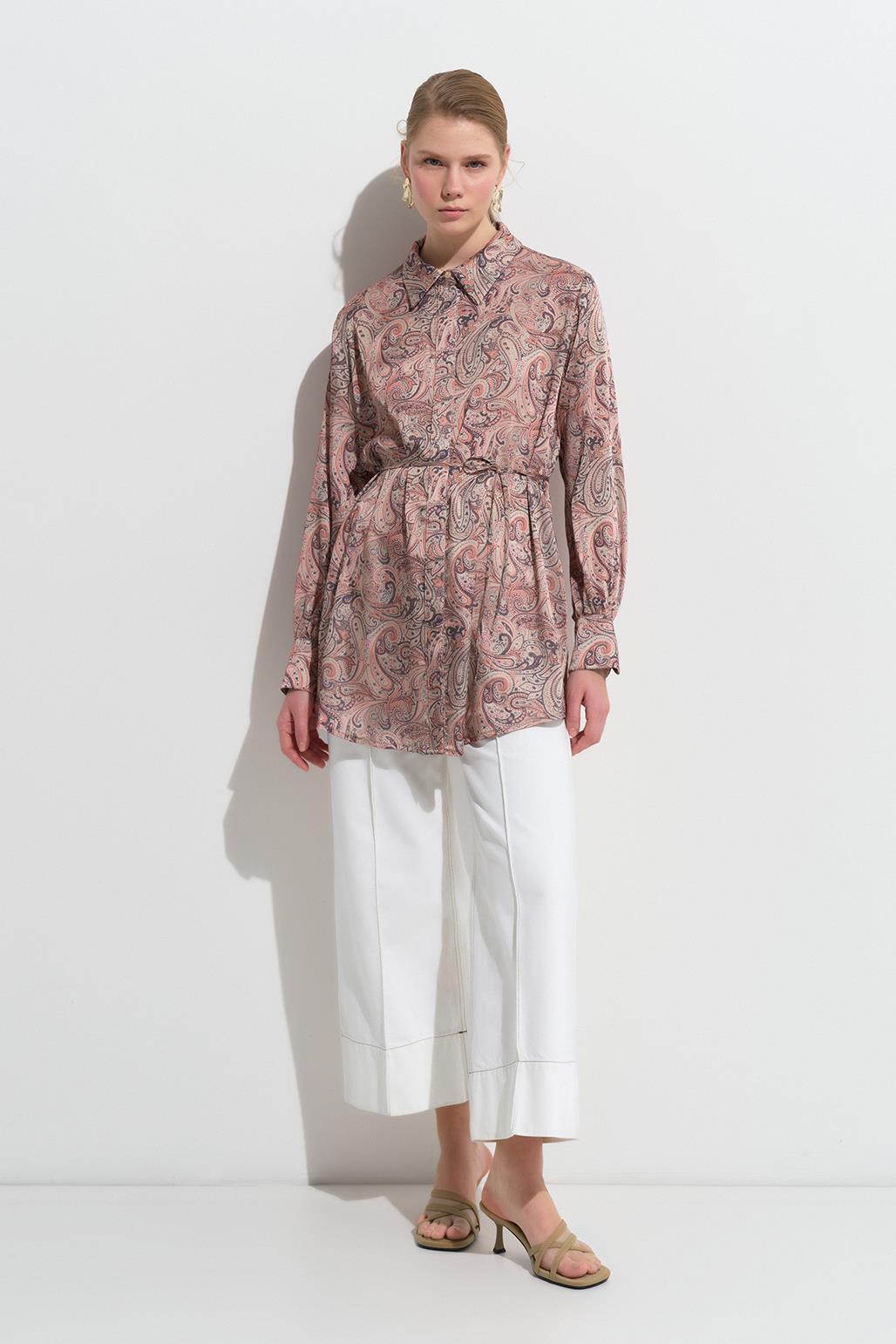 Miri Patterned Shirt Pink