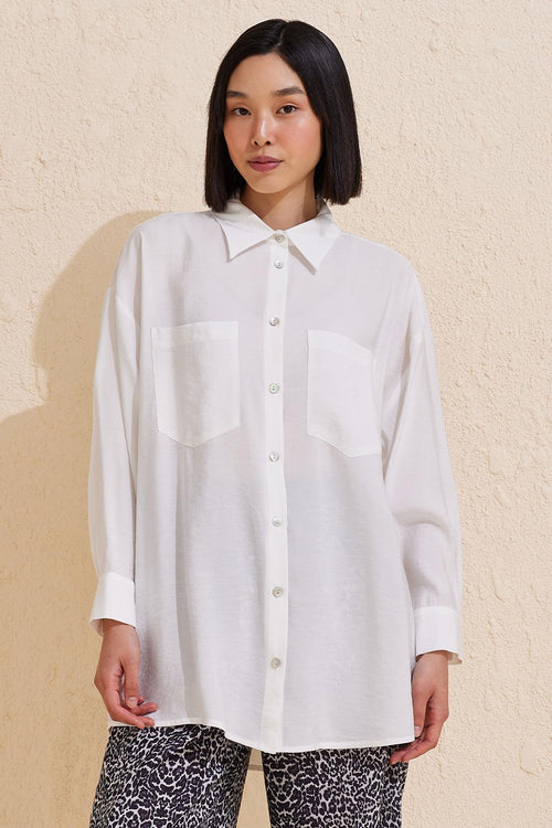 Modal Basic Shirt Ecru