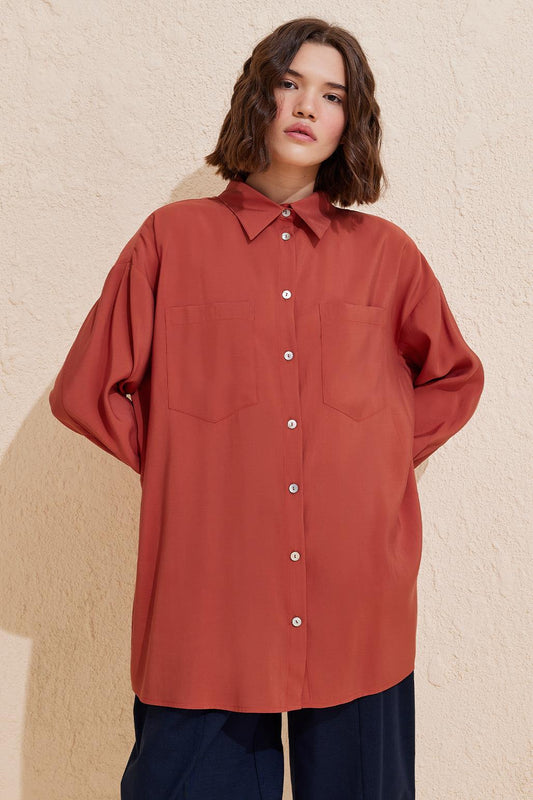 Modal Basic Shirt Terracotta