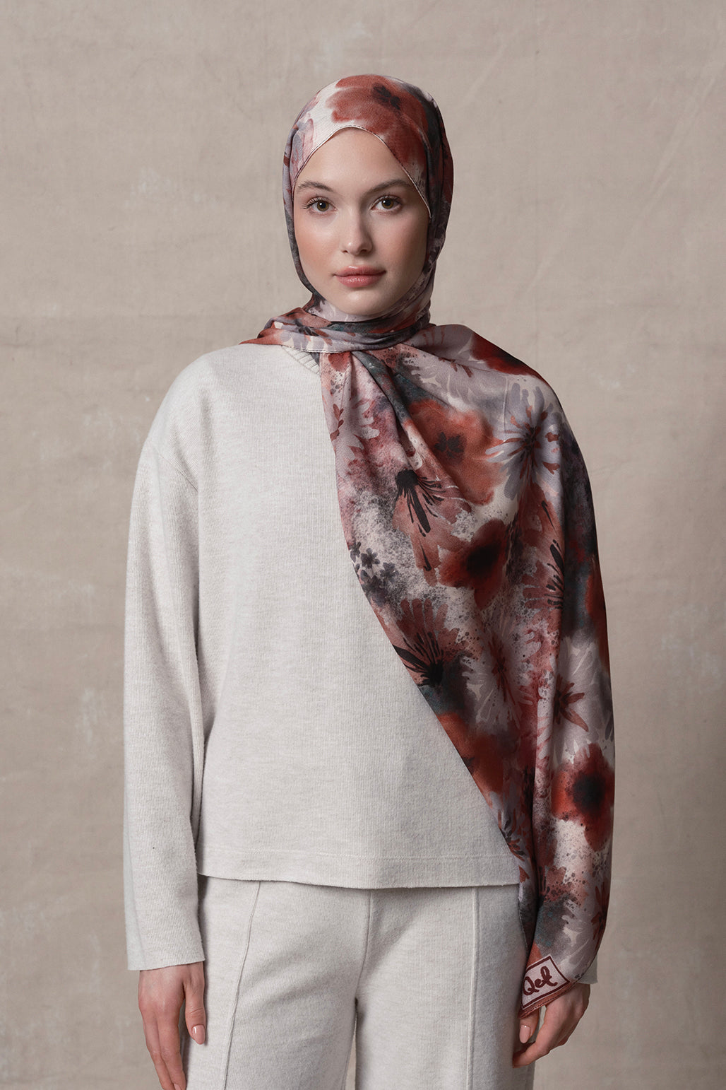 Modal Brush Scarf Marbled