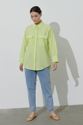 Modal Pocket Shirt Lime