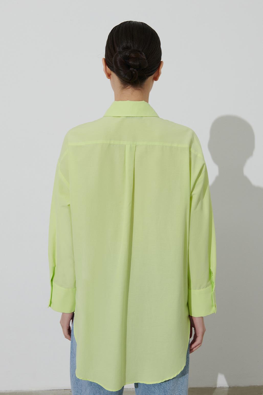 Modal Pocket Shirt Lime