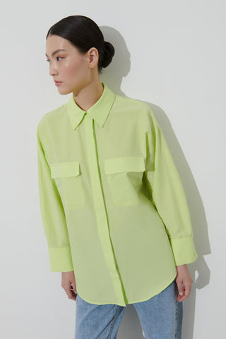 Modal Pocket Shirt Lime