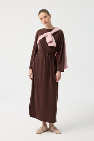 Modal Cupra Dress Brown