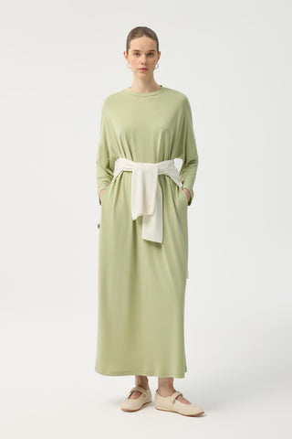 Modal Cupra Dress Green