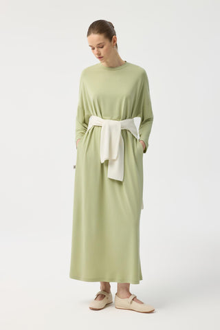 Modal Cupra Dress Green