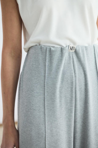 Modal Cupra Trousers Grey Melange