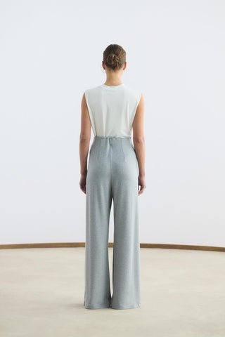 Modal Cupra Trousers Grey Melange