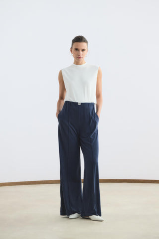 Modal Cupra Trousers Navy