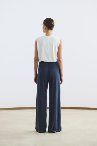 Modal Cupra Trousers Navy