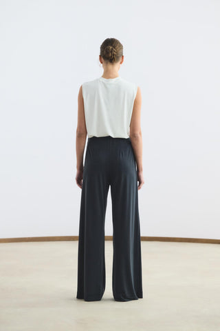 Modal Cupra Trousers Black