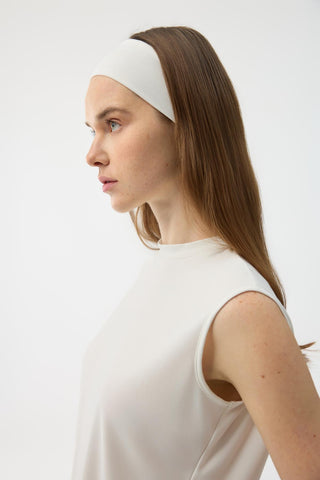Modal Cupra Sleeveless Bodysuit Ecru