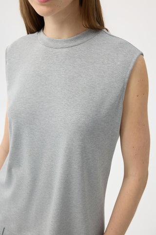 Modal Cupra Sleeveless Bodysuit Grey Melange