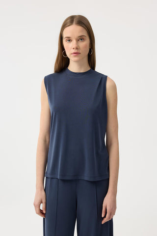 Modal Cupra Sleeveless Bodysuit Navy