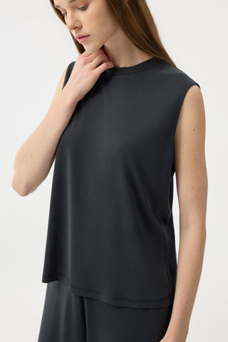 Modal Cupra Sleeveless Bodysuit Black