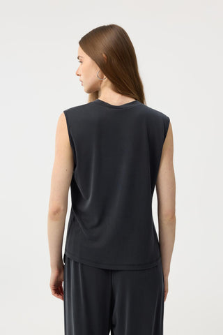 Modal Cupra Sleeveless Bodysuit Black