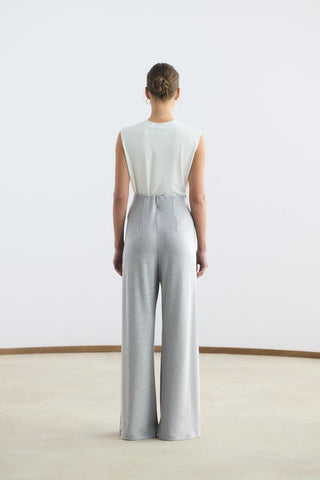 Modal Cupra Trousers Grey Melange