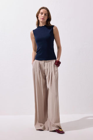 Extra Wide Leg Modal Pants Stone