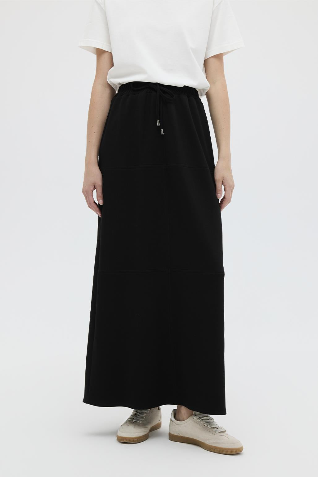 Modal Knitted Pencil Skirt Black